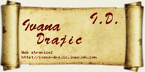 Ivana Drajić vizit kartica